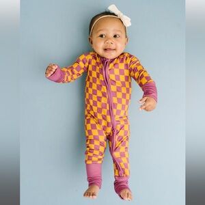 Little One Shop Happy Checkered Bamboo Sleeper